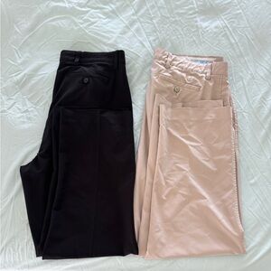 FootJoy FJ Black and Cream Ivory Men's Golf Dress Pants Sz 38/30 - 40/30